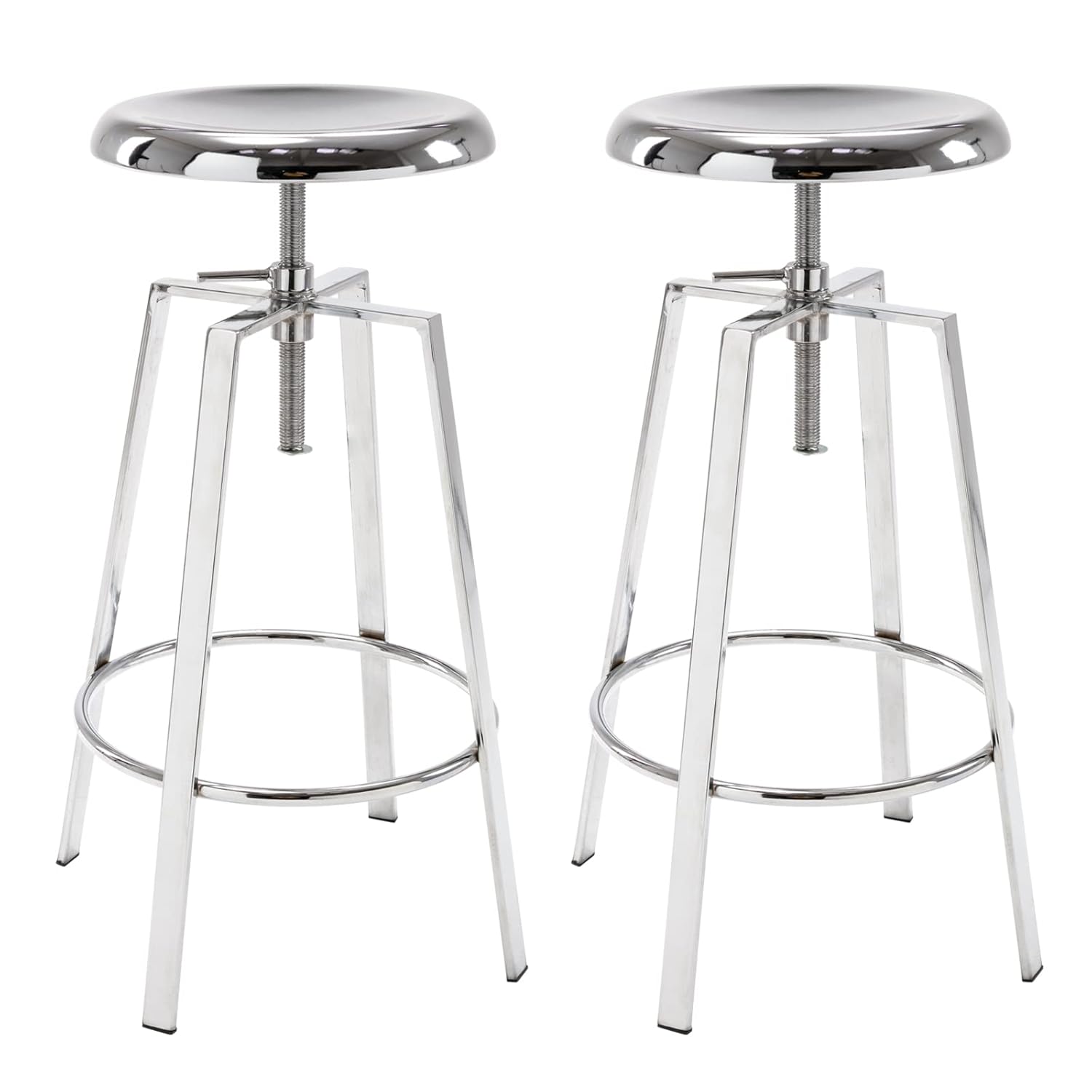 Home Bar Stools - Atlas Industrial Bar Stools Set of
