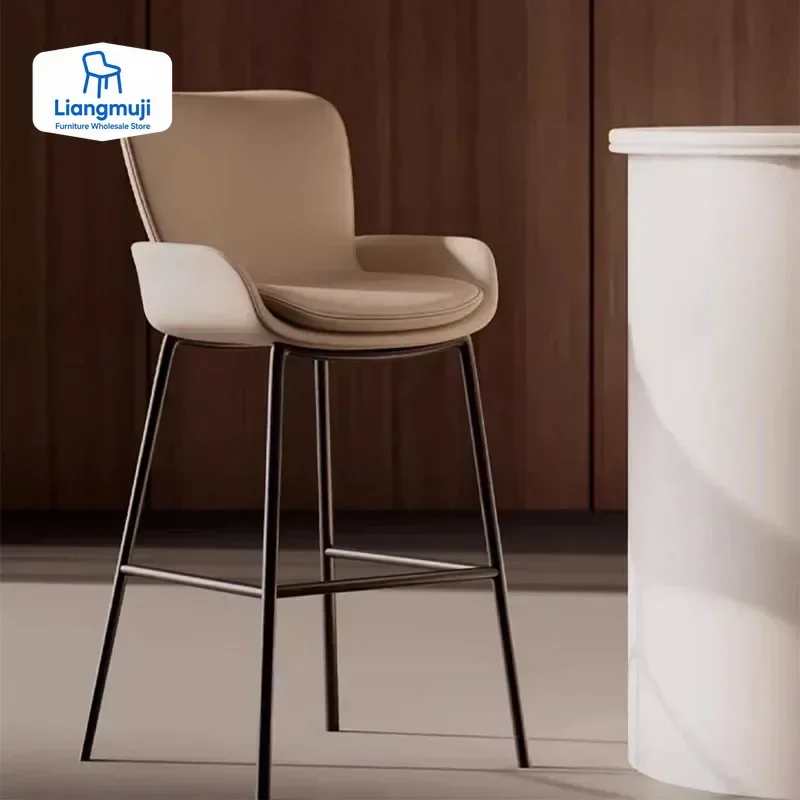 Home Bar Stools - Designer Metal Bar Chair Counter Luxury