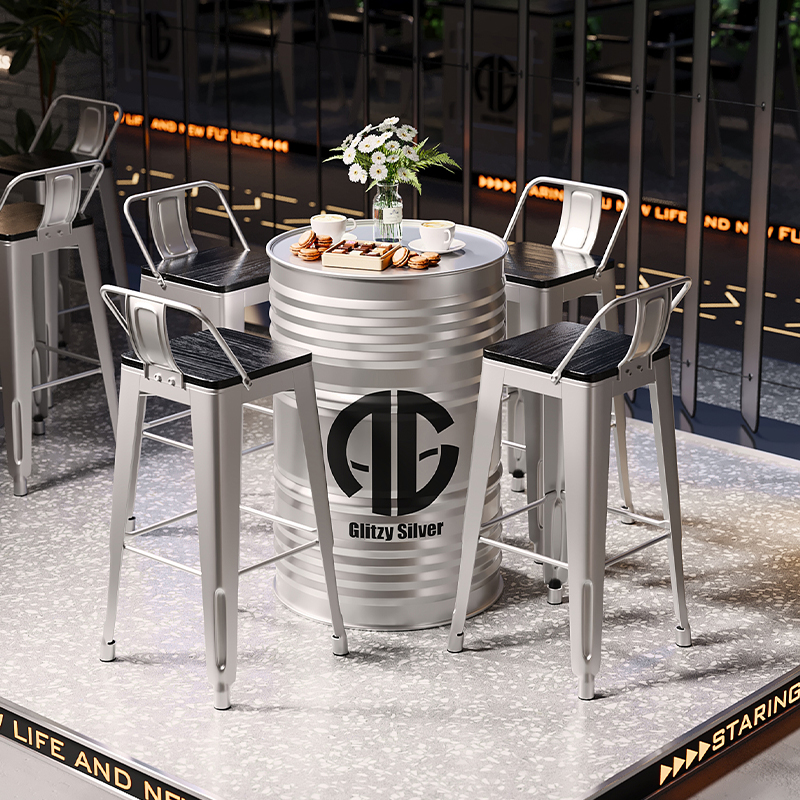 ‌Industrial Bar Table | Metal  - огляд і ціна Home Bar Stools