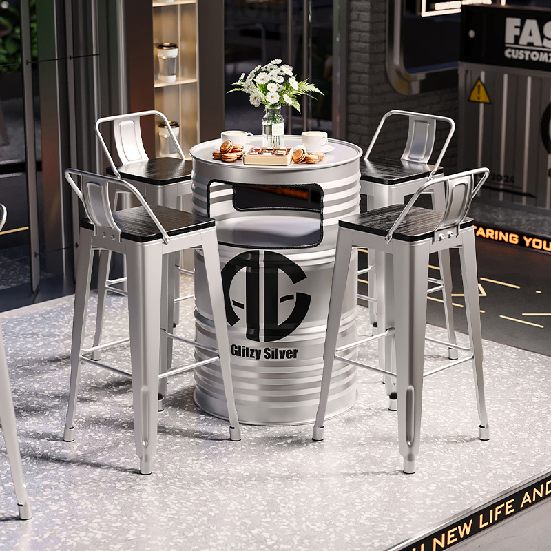 ‌Industrial Bar Table | Metal  - огляд і ціна Home Bar Stools