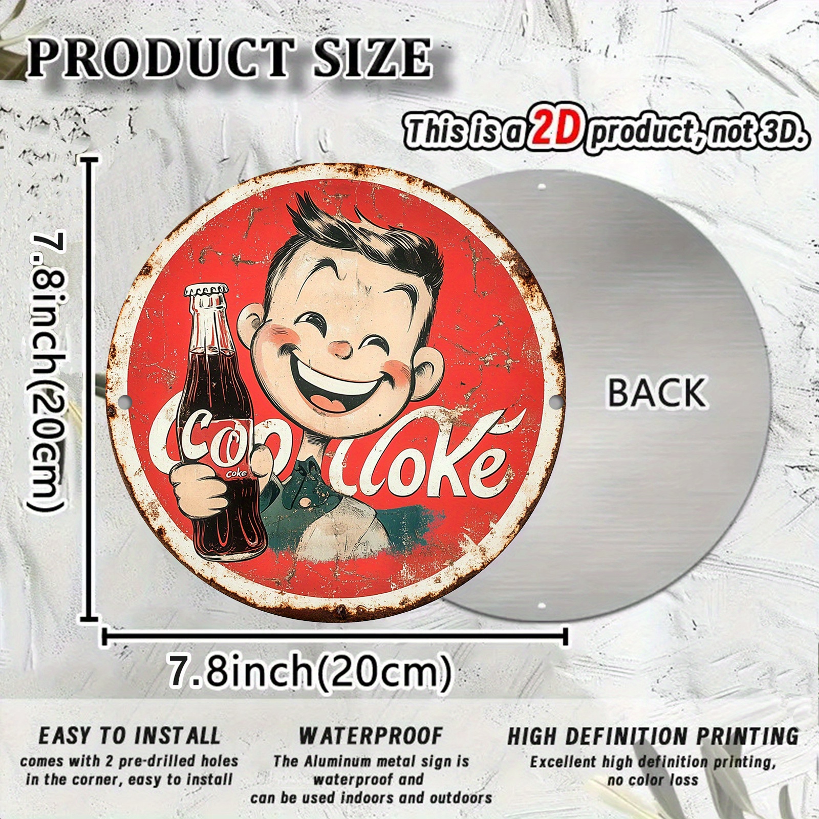 Vintage-Style Cola Advertiseme - огляд і ціна Home Bar Cafe
