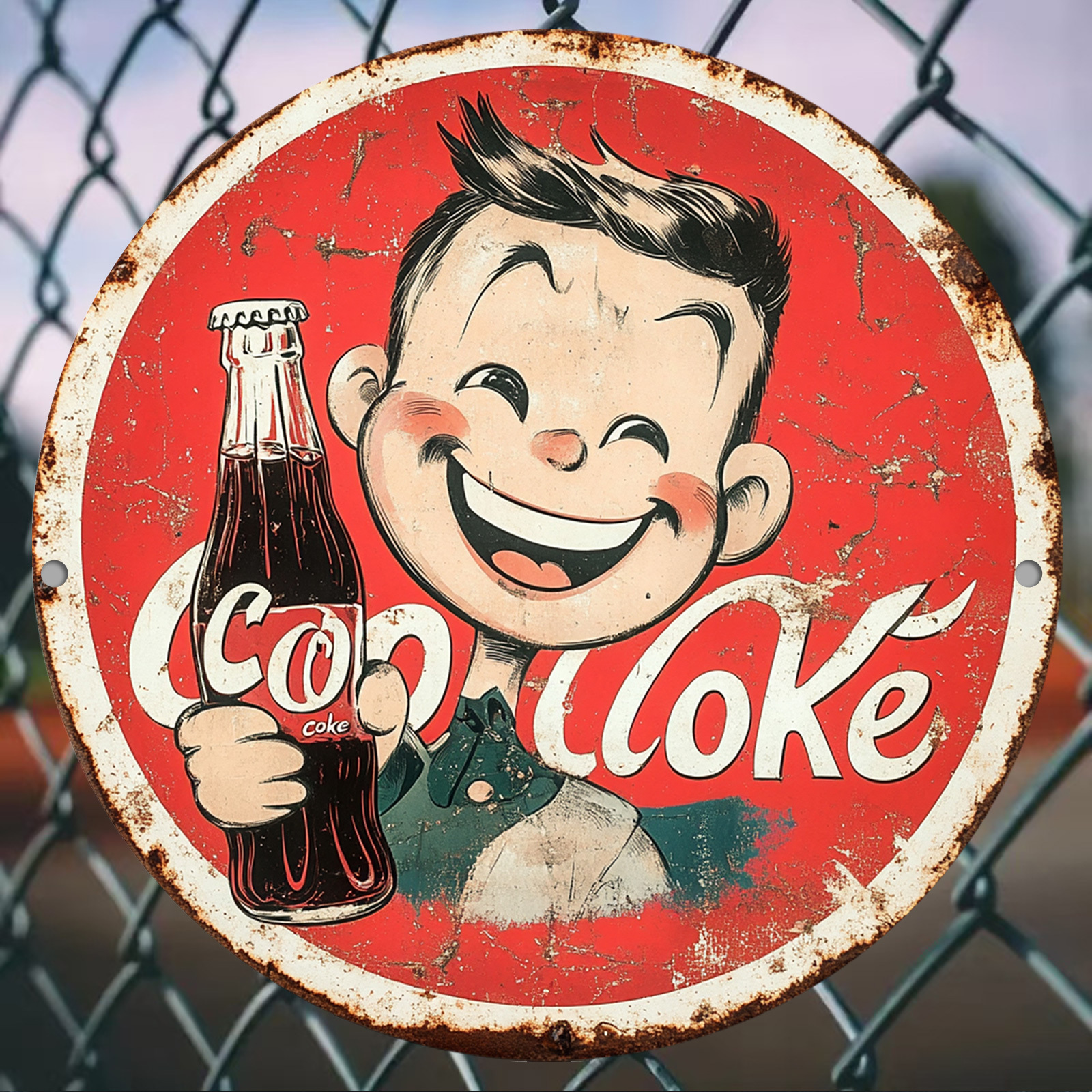 Vintage-Style Cola Advertiseme - огляд і ціна Home Bar Cafe