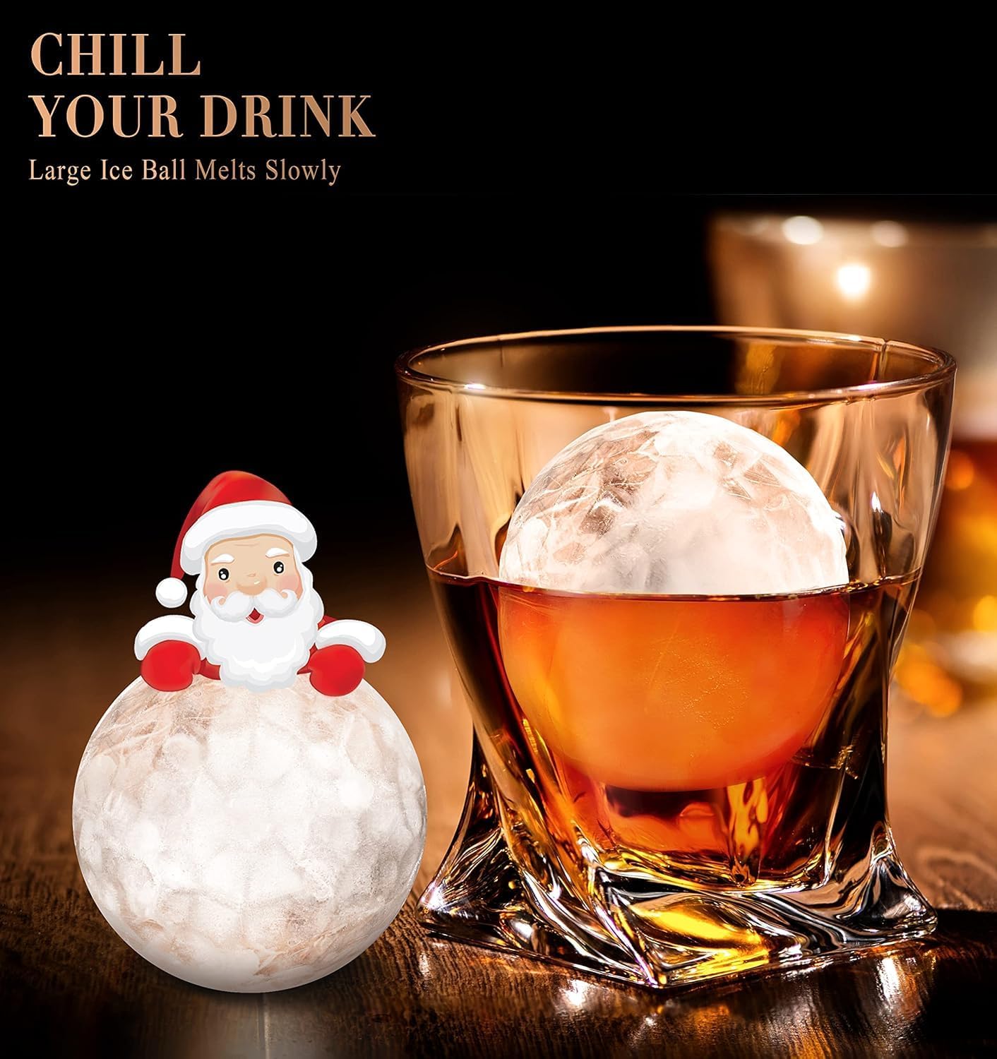 2.2 Inch Round Ice Cube Mold w - огляд і ціна Ice Mold Sphere