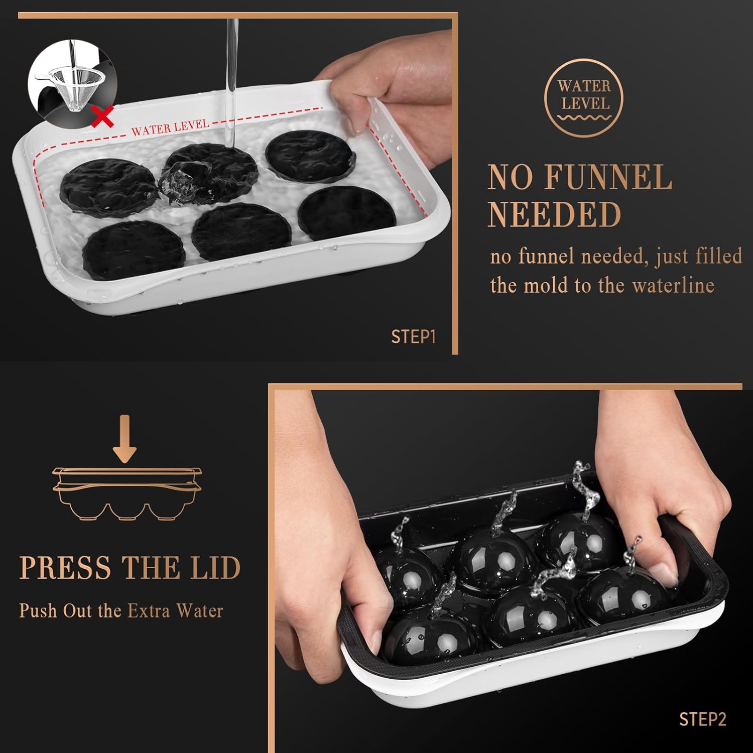 2.2 Inch Round Ice Cube Mold w - огляд і ціна Ice Mold Sphere