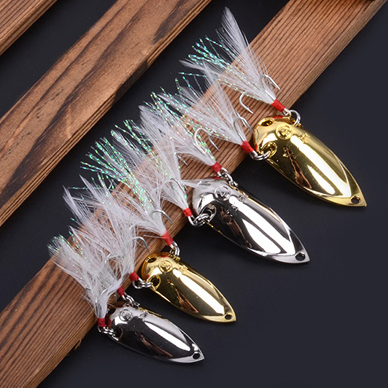 4pcs Fishing lures spoon metal - огляд і ціна Jigger Double Sided