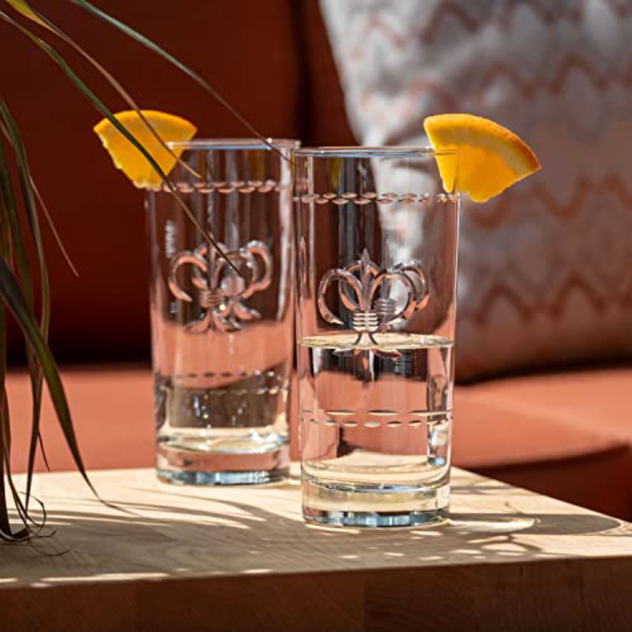 Fleur De Lis Highball Glass 15 - огляд і ціна Highball Glass Set