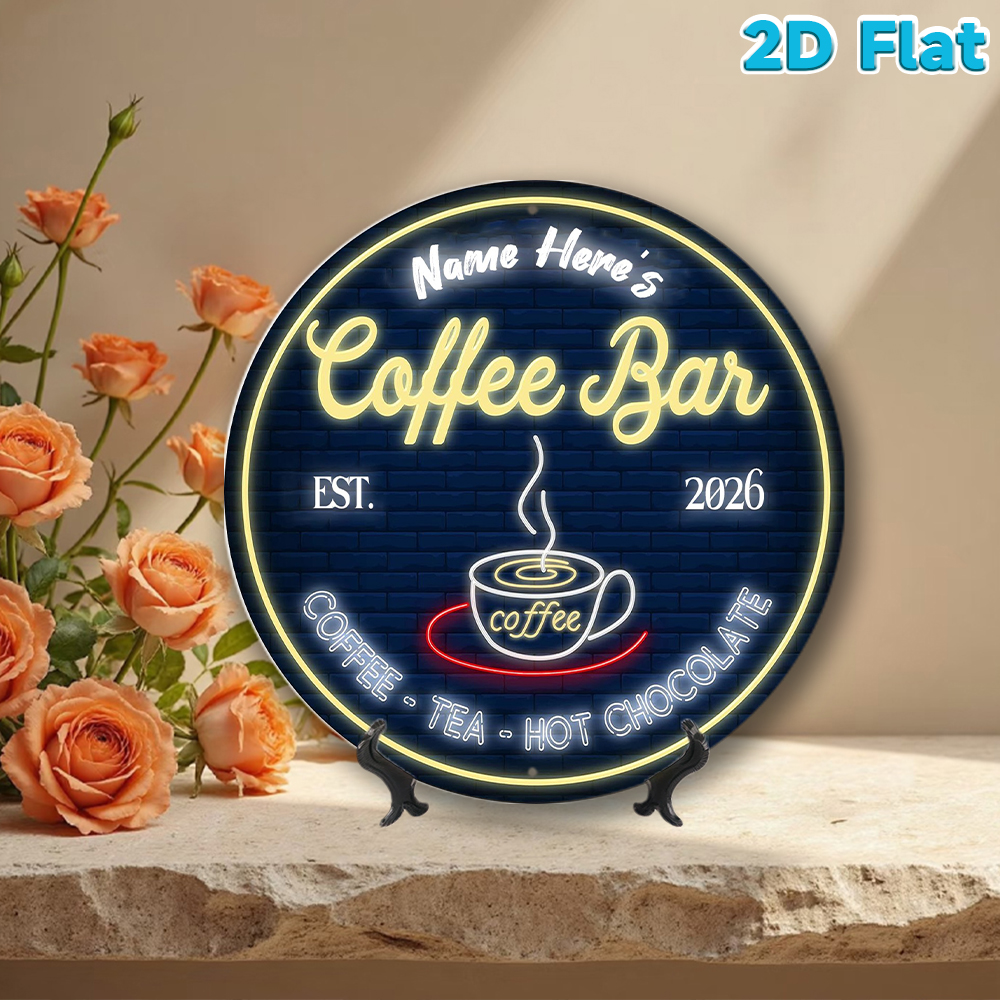 Custom Name & Year Coffee Bar  - огляд і ціна Home Bar Cafe