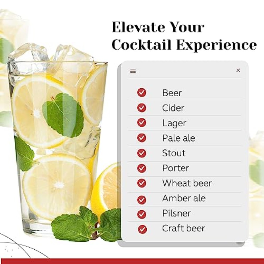 Bulk Classic Premium Beer Pint - огляд і ціна Highball Glass Set