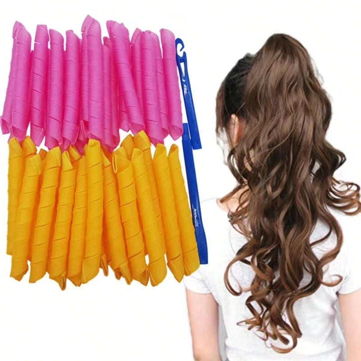 20Pcs Heatless Hair Curlers No - огляд і ціна Home Barber