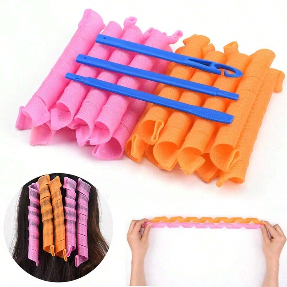 20Pcs Heatless Hair Curlers No - огляд і ціна Home Barber