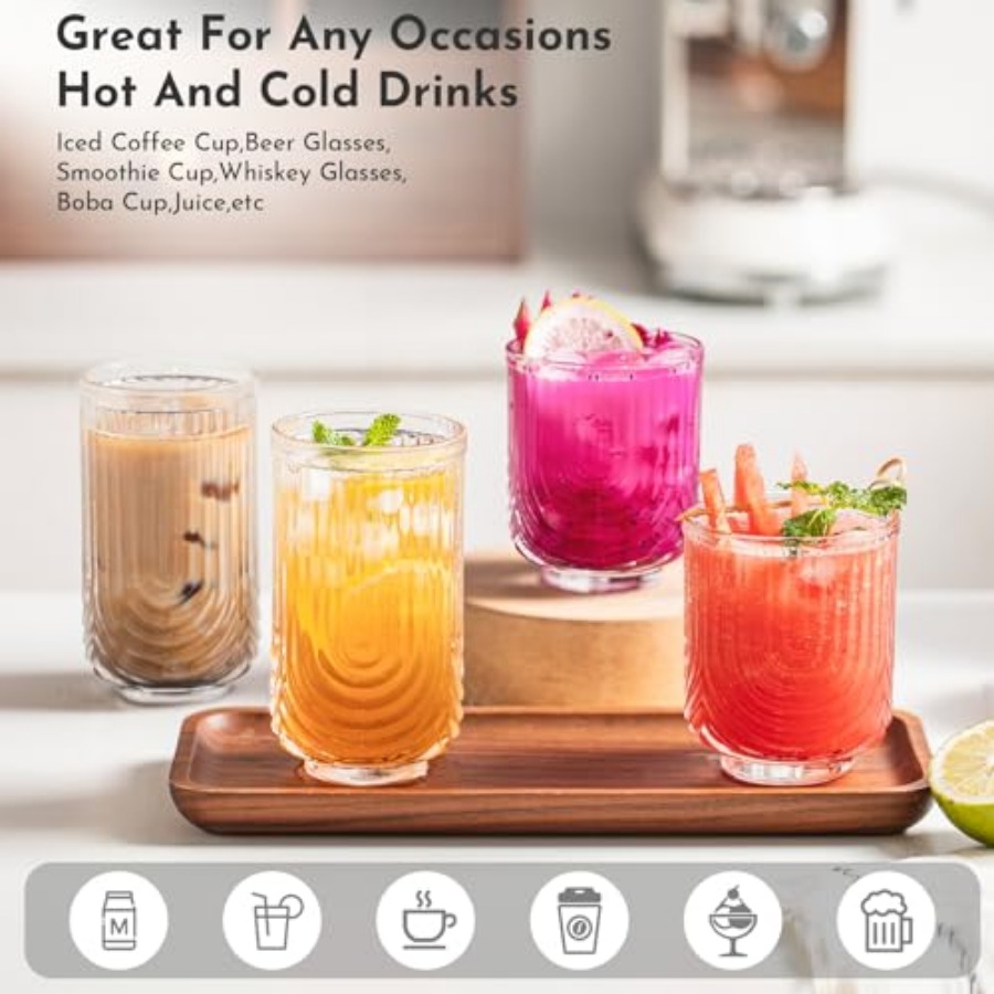 Water Drinking Glasses Set of  - огляд і ціна Highball Glass Set