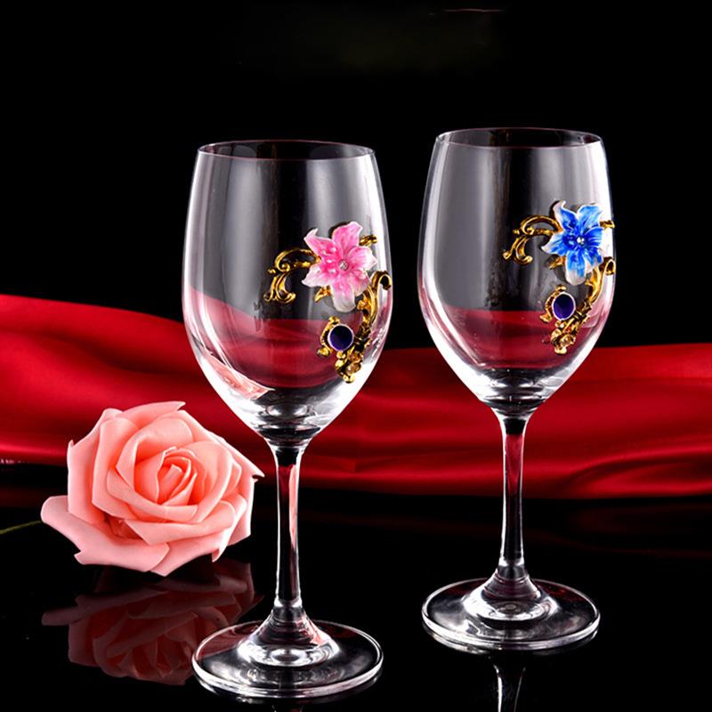 Elegant Enamel Red Wine Glasse - огляд і ціна Highball Glass Set