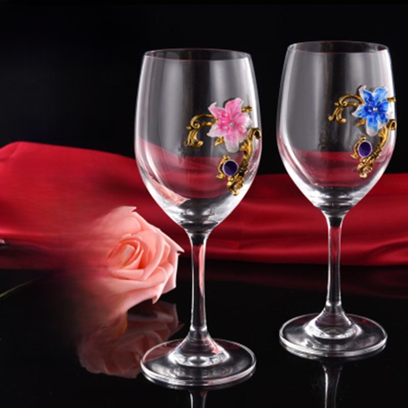 Elegant Enamel Red Wine Glasse - огляд і ціна Highball Glass Set