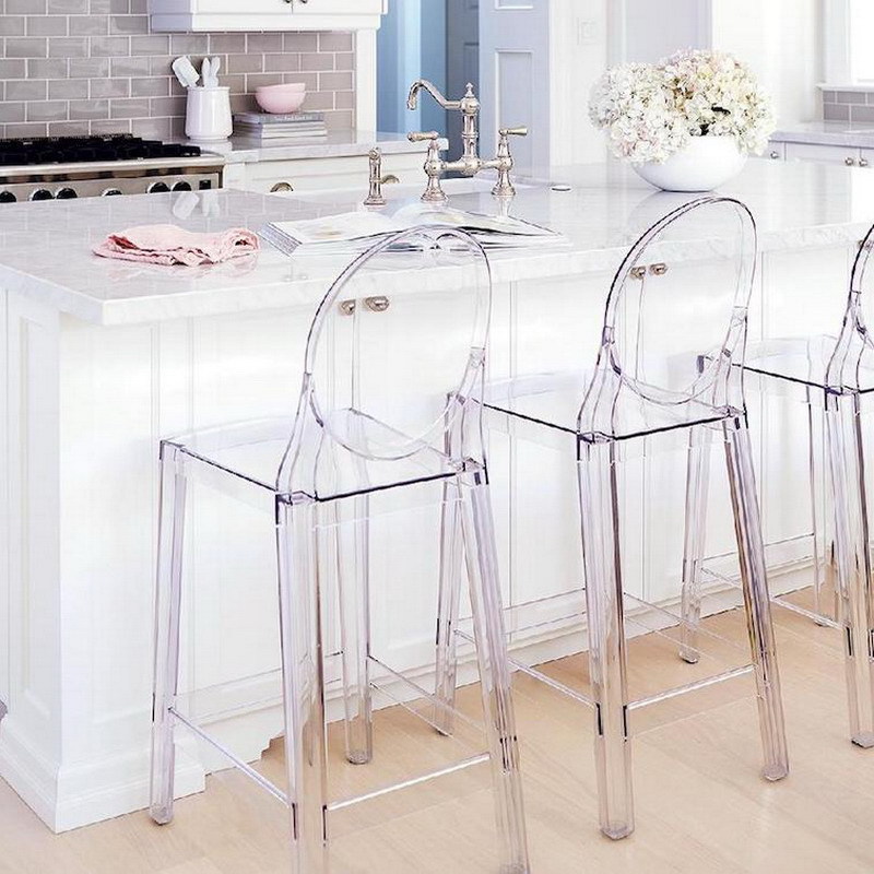8Pcs Fashion Home Decor Clear  - огляд і ціна Home Bar Stools