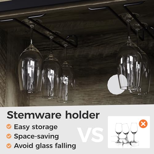52-Inch Light Grey Farmhouse B - огляд і ціна Home Bar Shelves