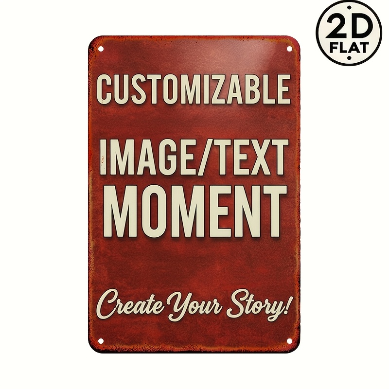 Customizable Image/Text Metal  - огляд і ціна Home Bar Cafe