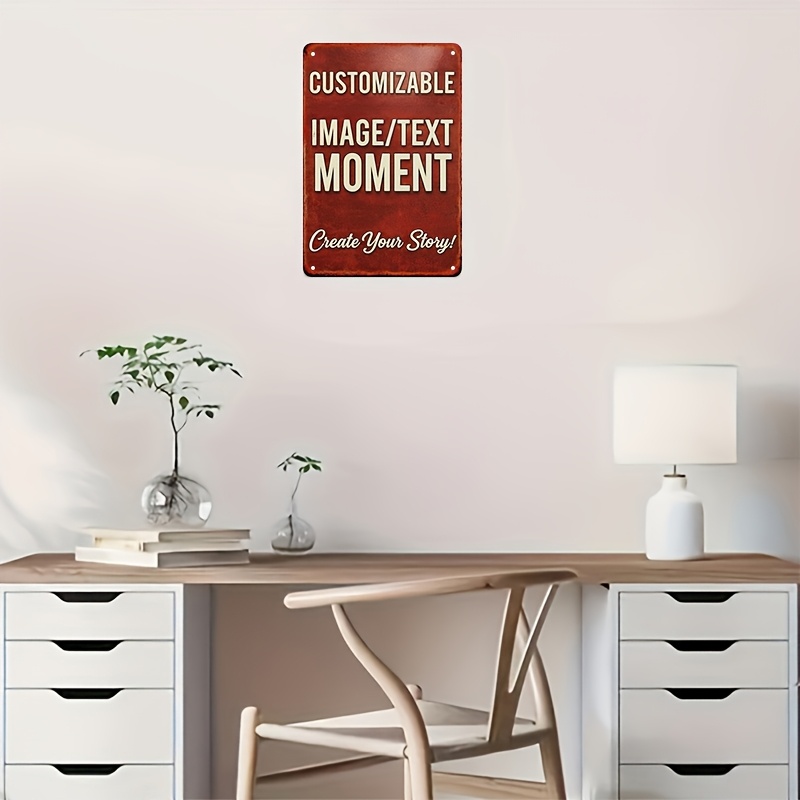 Customizable Image/Text Metal  - огляд і ціна Home Bar Cafe