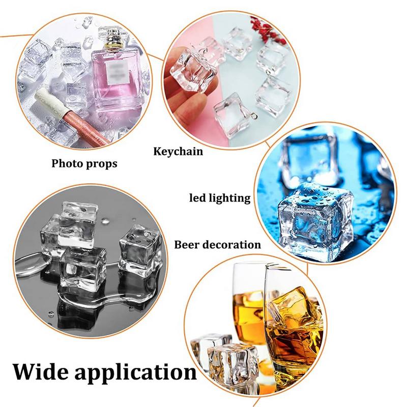 50PCS 3D Acrylic Fake Ice Cube - огляд і ціна Ice Mold Sphere