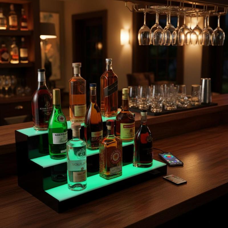 Illuminated Beverage Shelf 24  - огляд і ціна Home Bar Lounge