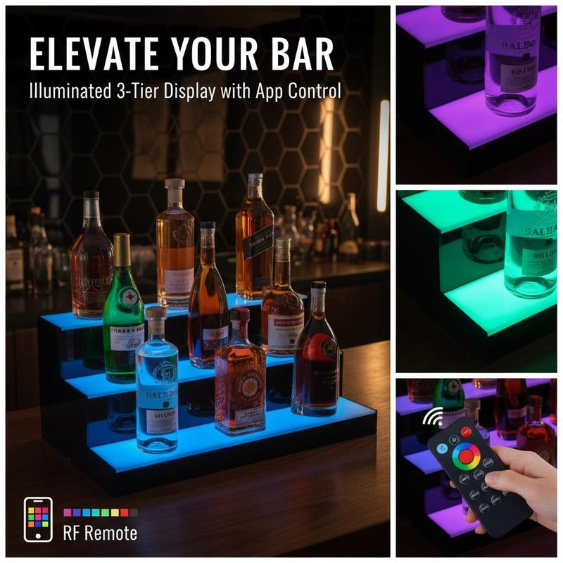 Illuminated Beverage Shelf 24  - огляд і ціна Home Bar Lounge