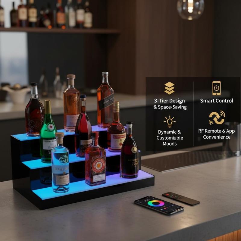 Illuminated Beverage Shelf 24  - огляд і ціна Home Bar Lounge