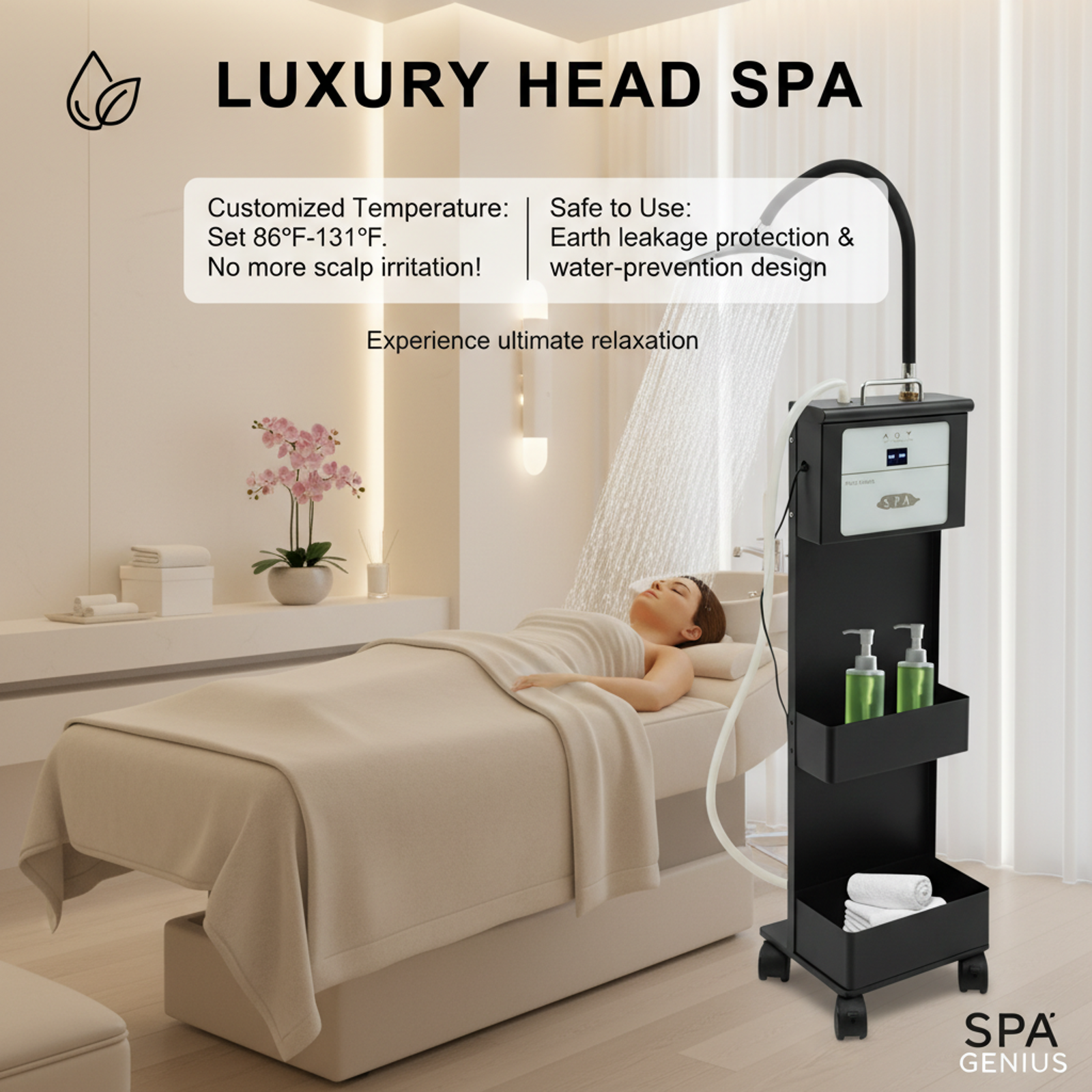 1000W Movable Shampoo Bowl Wat - огляд і ціна Home Barber