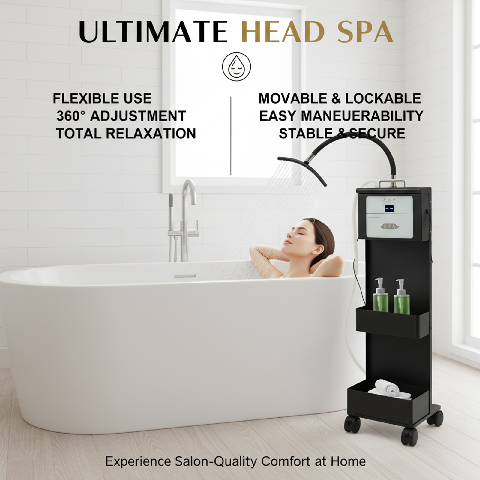 1000W Movable Shampoo Bowl Wat - огляд і ціна Home Barber