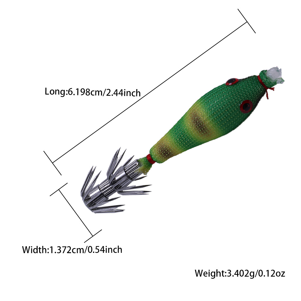 5 Pcs Squid Soft Baits, Lumino - огляд і ціна Jigger Double Sided