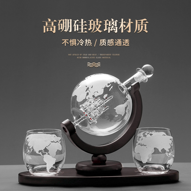 2025 Newest 3PC Glass Globe De - огляд і ціна Decanter Globe Set