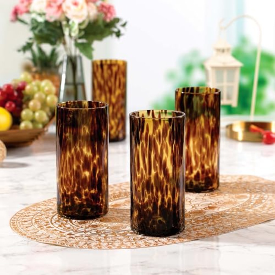 Tortoise Shell Highball Glass  - огляд і ціна Highball Glass Set
