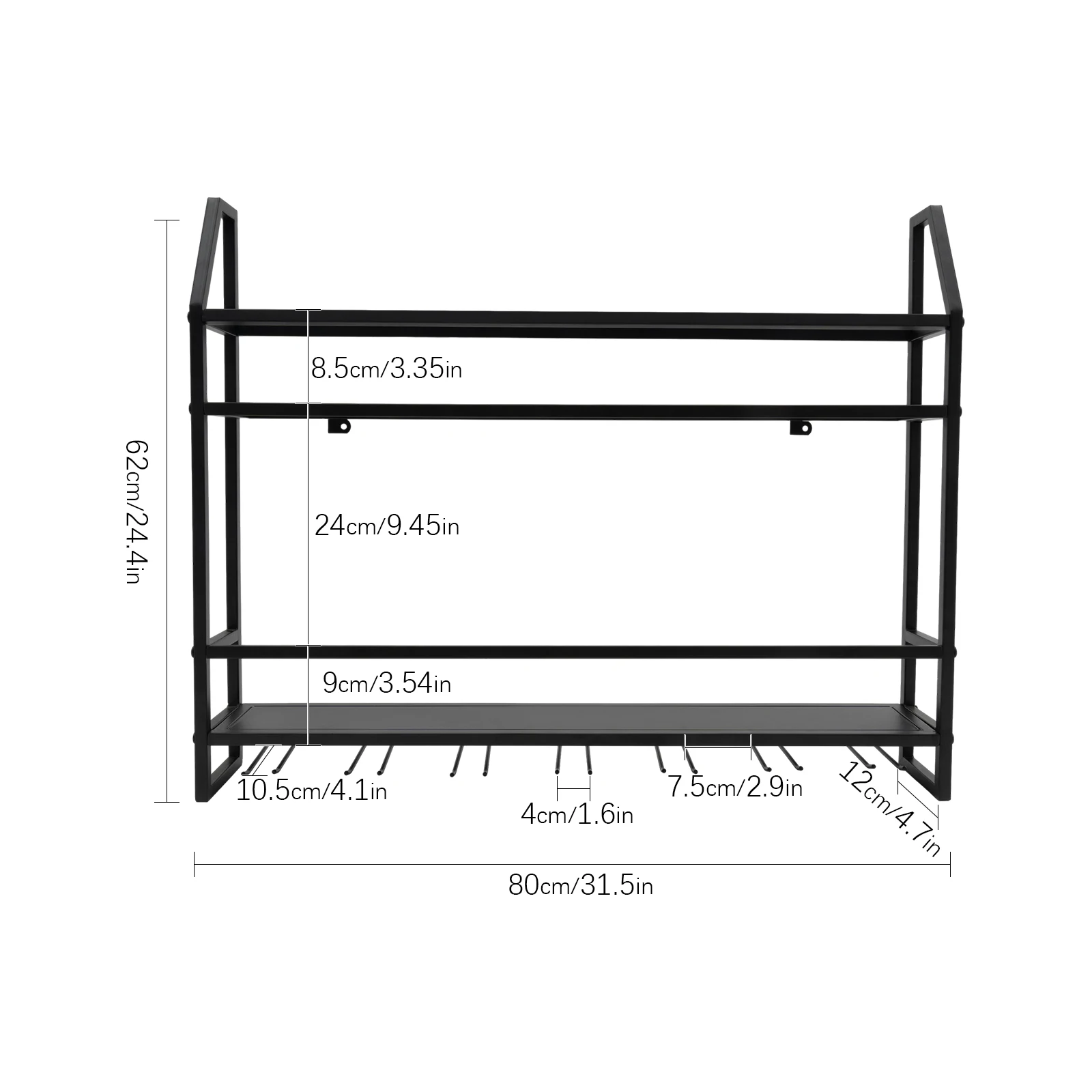 Bar Wine Shelf Wall-Mounted Bo - огляд і ціна Home Bar Shelves