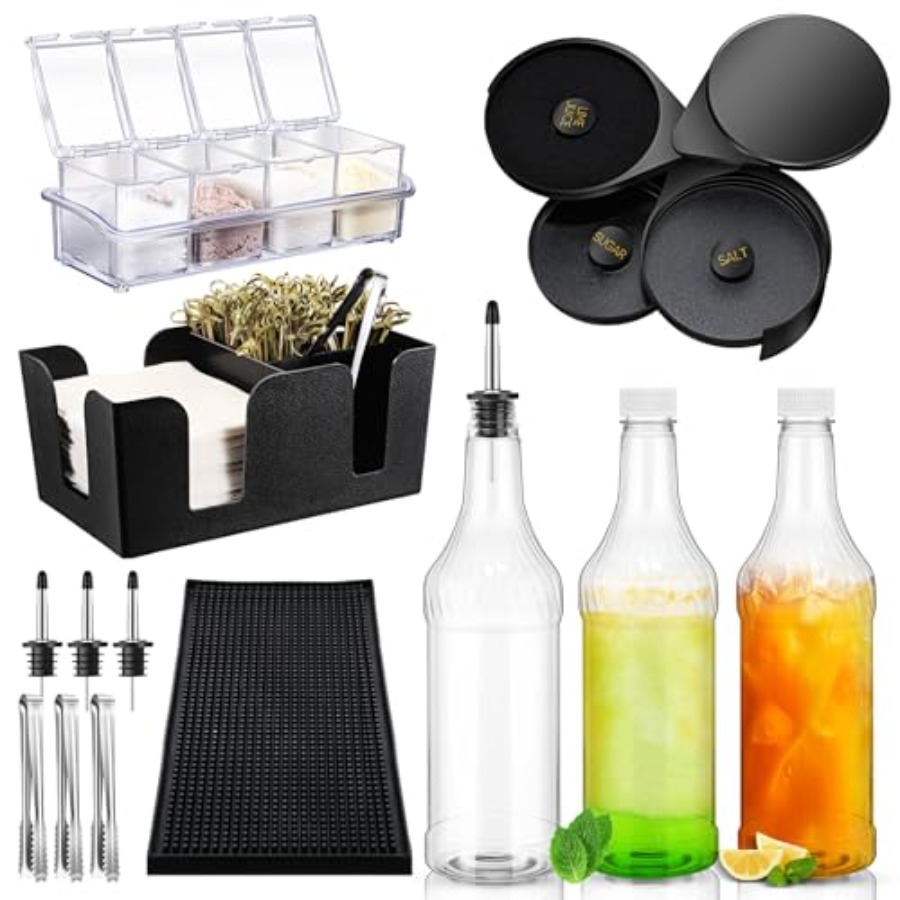 15 Pcs Bar Caddy Accessories 3 - огляд і ціна Speed Pourer Cap