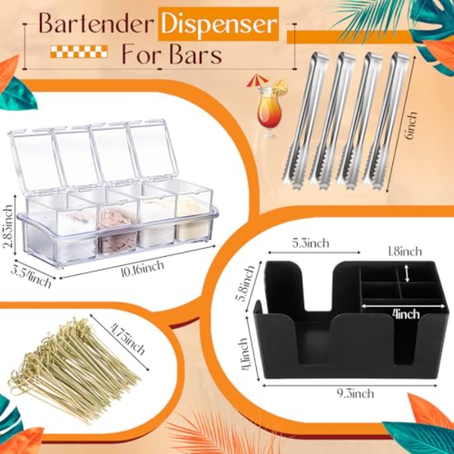15 Pcs Bar Caddy Accessories 3 - огляд і ціна Speed Pourer Cap
