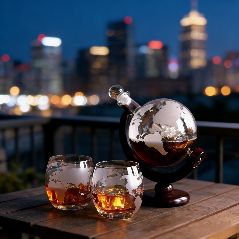 Creative Globe Decanter Set wi - огляд і ціна Decanter Globe Set