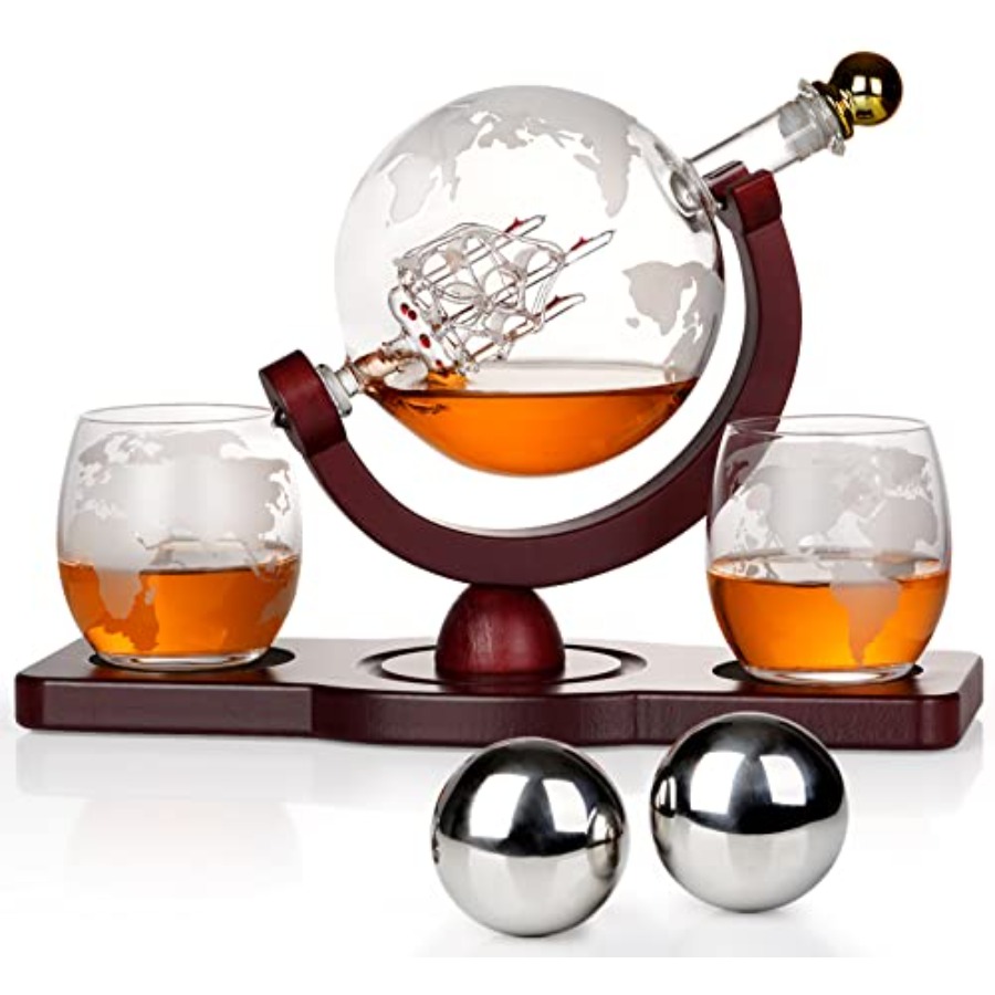 Gifts for Men Dad Fathers Day, - огляд і ціна Decanter Globe Set