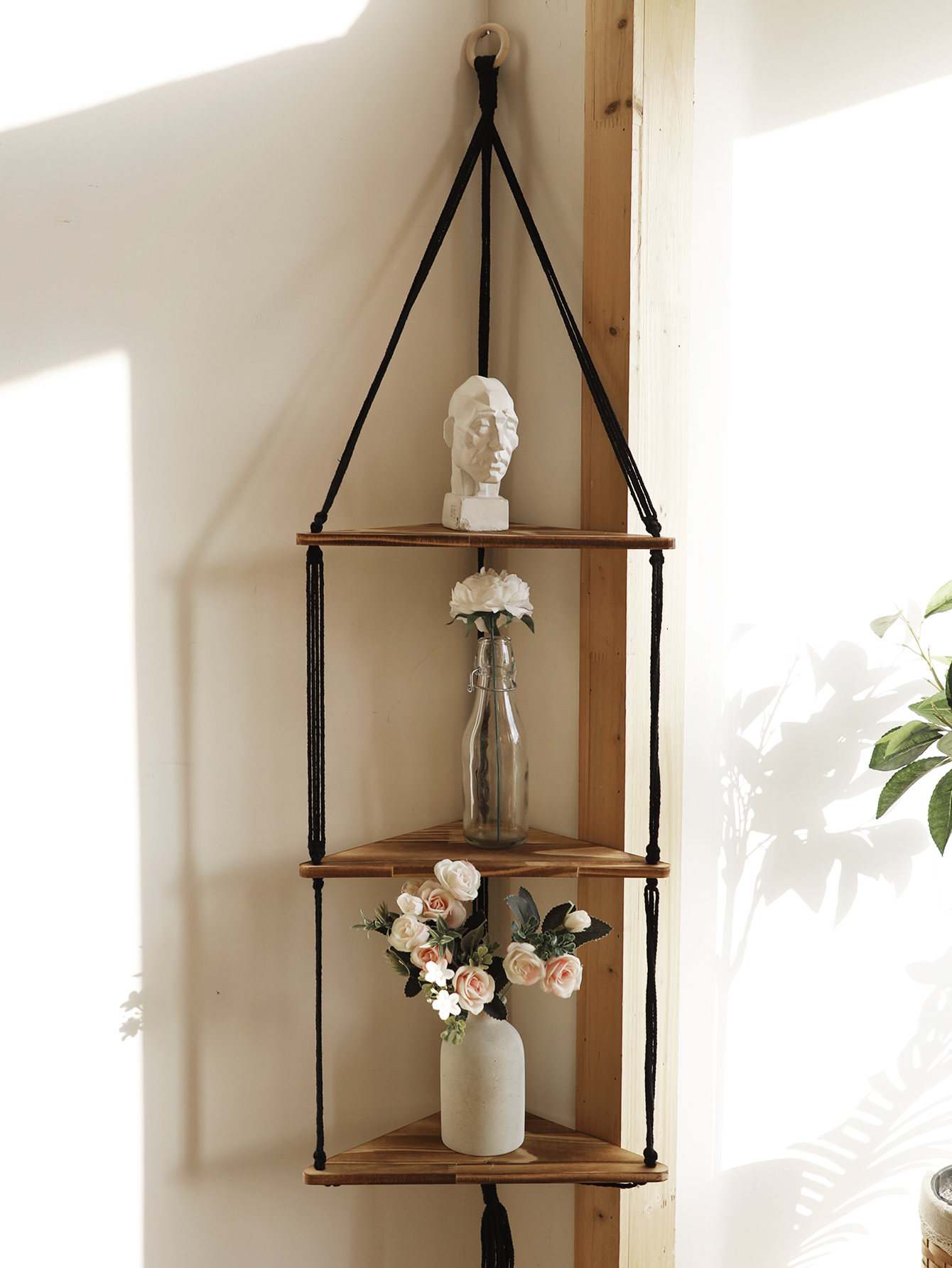 Wooden Corner Shelf Wall Decor - огляд і ціна Home Bar Shelves