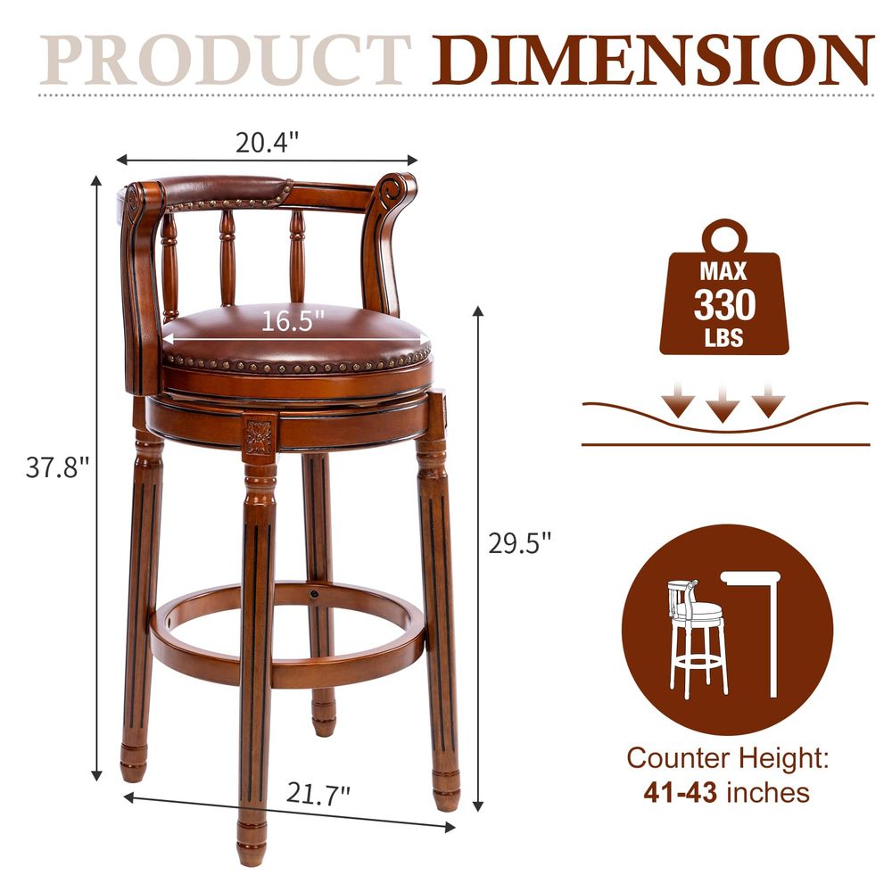 Bar Stools Modern Swivel Barst - огляд і ціна Home Bar Stools