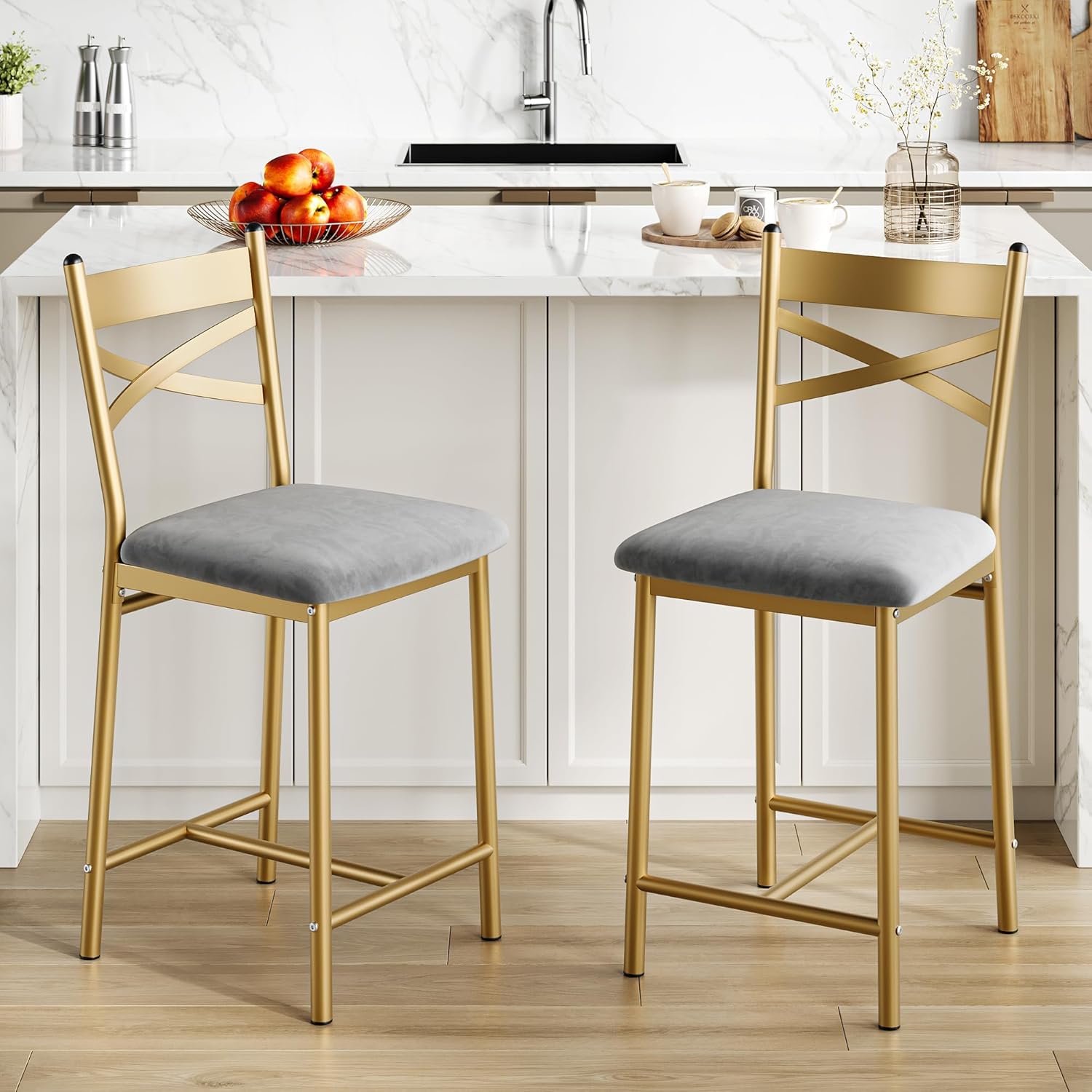 26 Inch Bar Stools Set Of 2, C - огляд і ціна Home Bar Stools