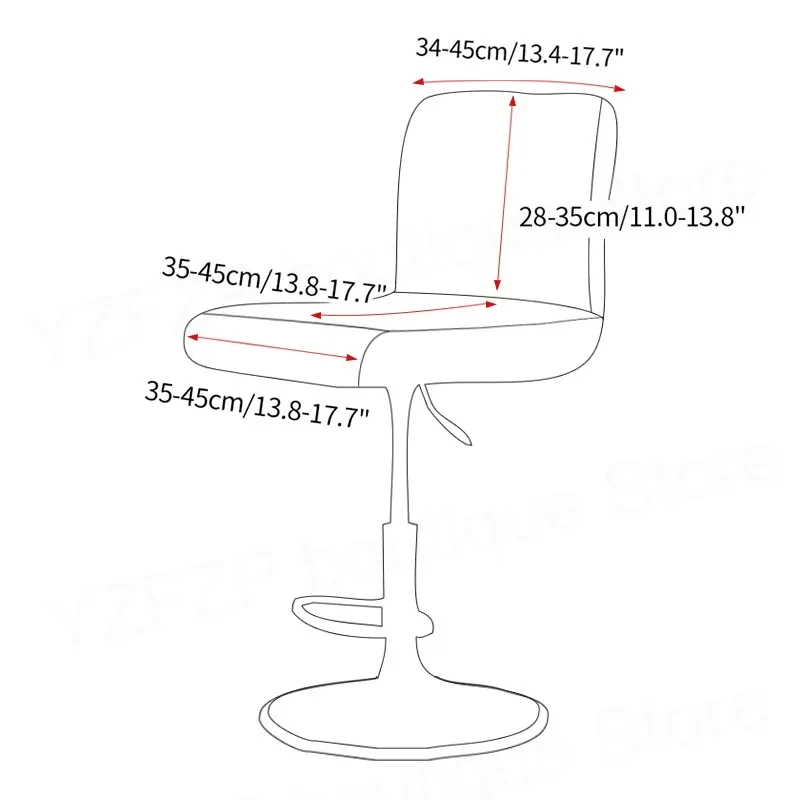 Velvet Solid color Chair Cover - огляд і ціна Home Bar Lounge