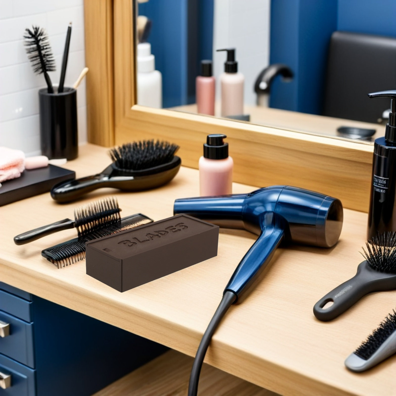 Plastic Brown Blade Storage Do - огляд і ціна Home Barber