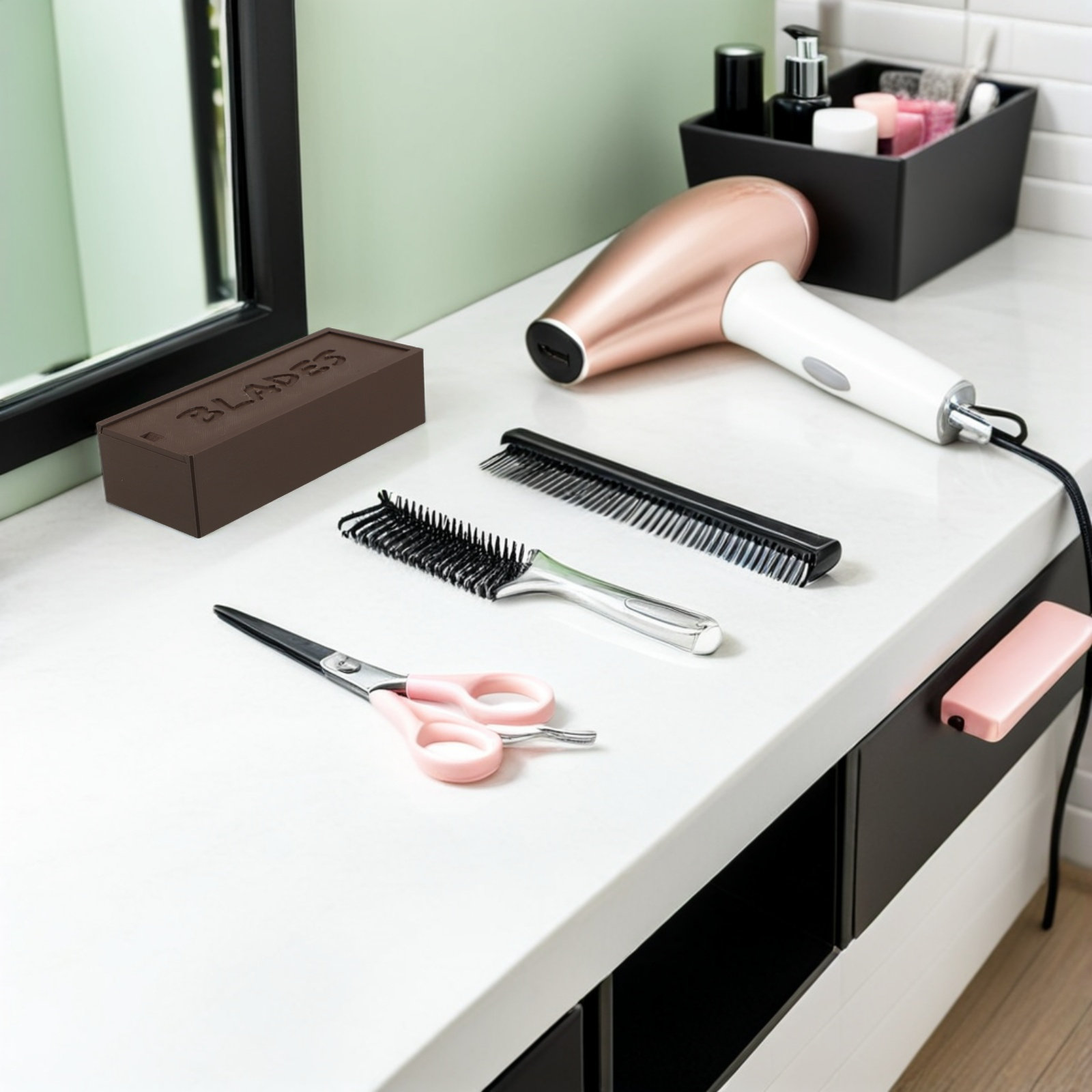 Plastic Brown Blade Storage Do - огляд і ціна Home Barber