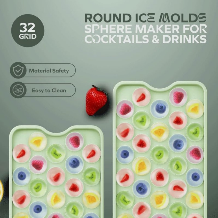 Round Ice Ball Mold Tray 1 Pac - огляд і ціна Ice Mold Sphere
