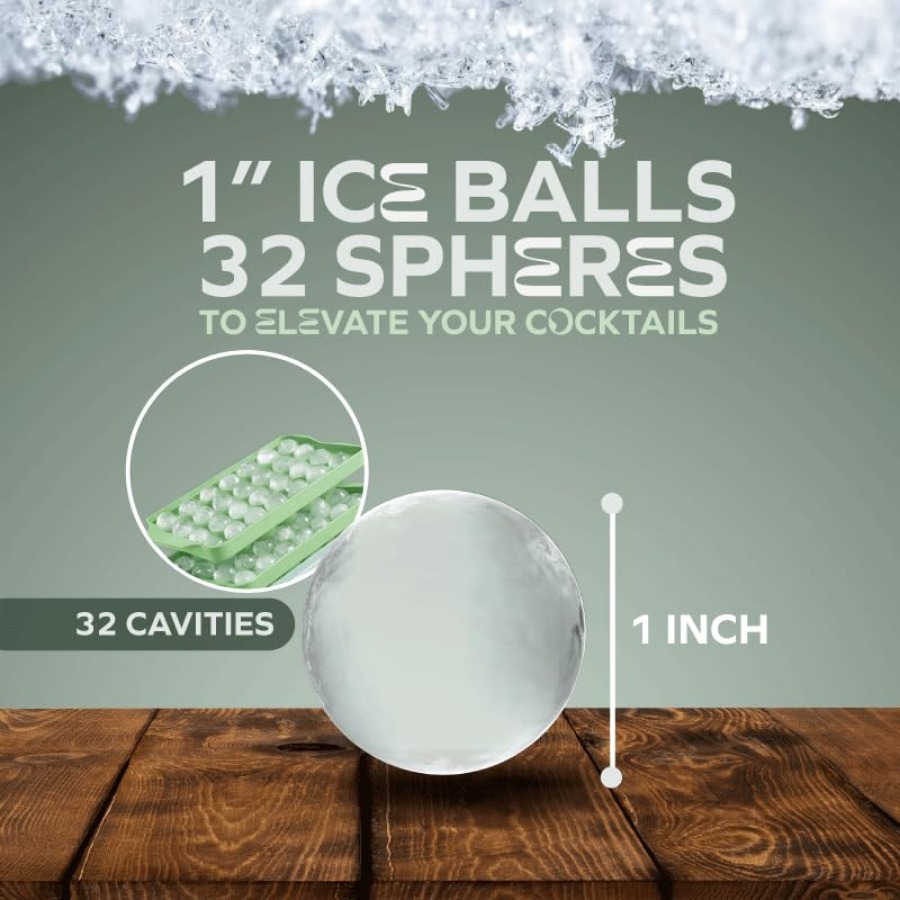 Round Ice Ball Mold Tray 1 Pac - огляд і ціна Ice Mold Sphere