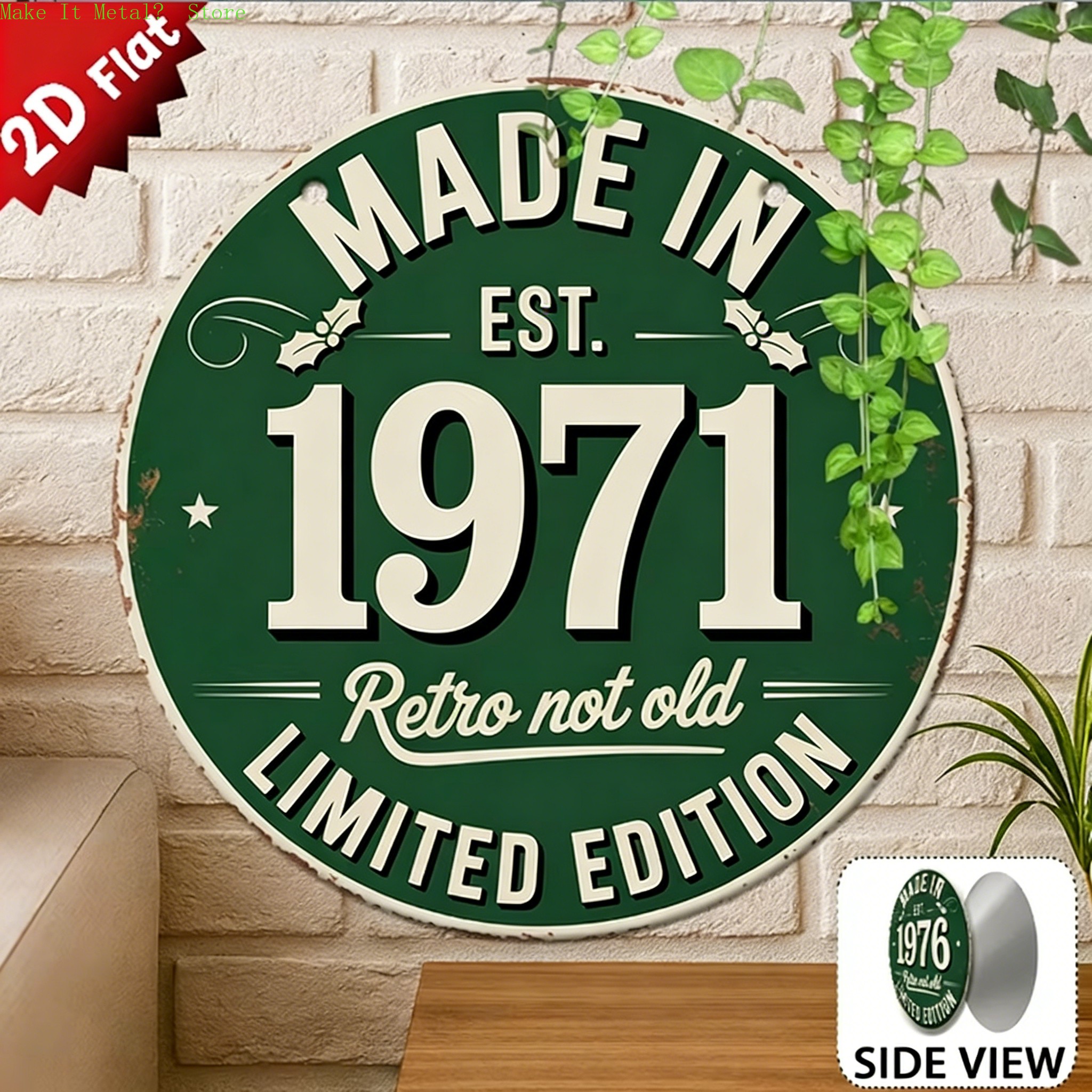 Made in 1976 Retro Not Old 2D  - огляд і ціна Home Bar Cafe