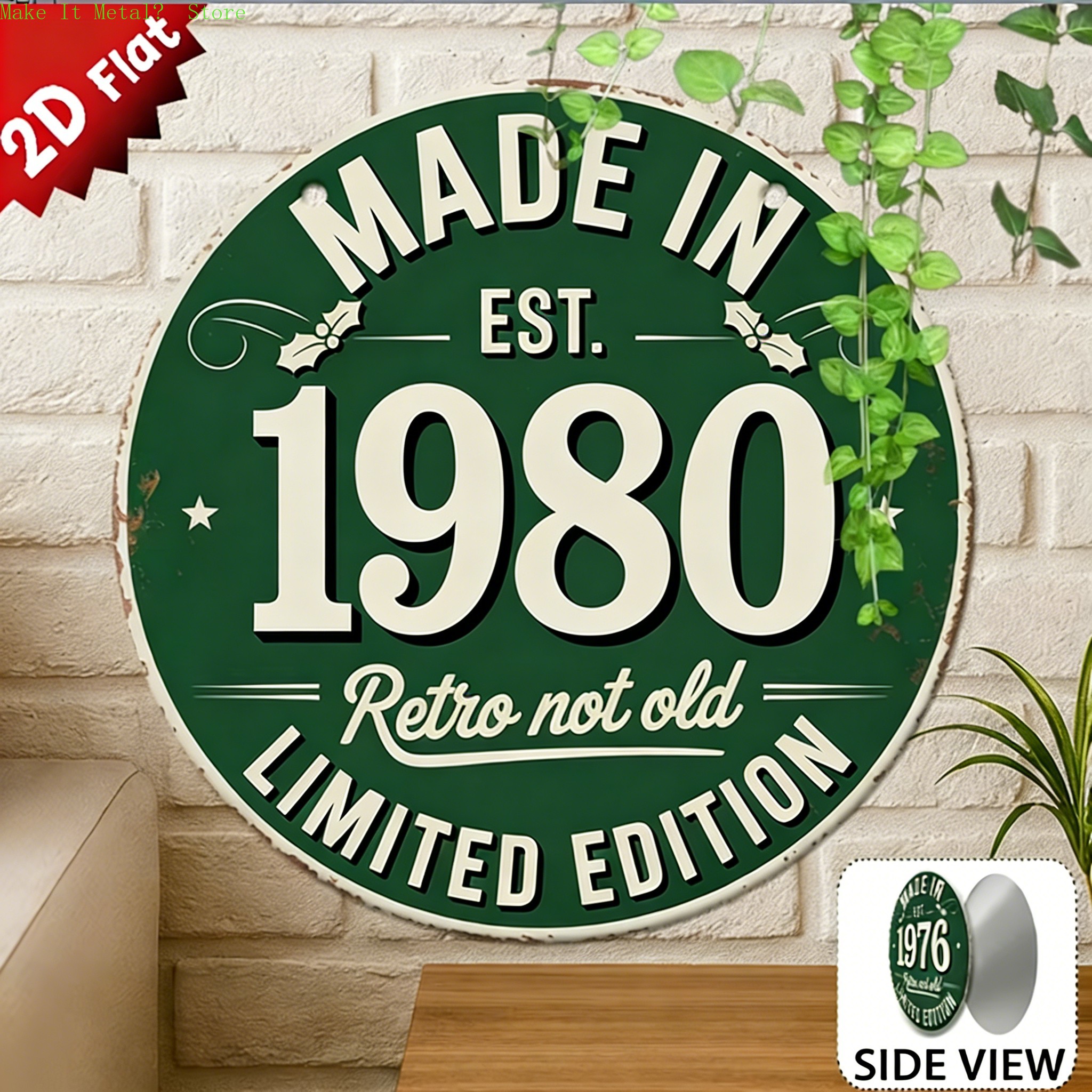 Made in 1976 Retro Not Old 2D  - огляд і ціна Home Bar Cafe