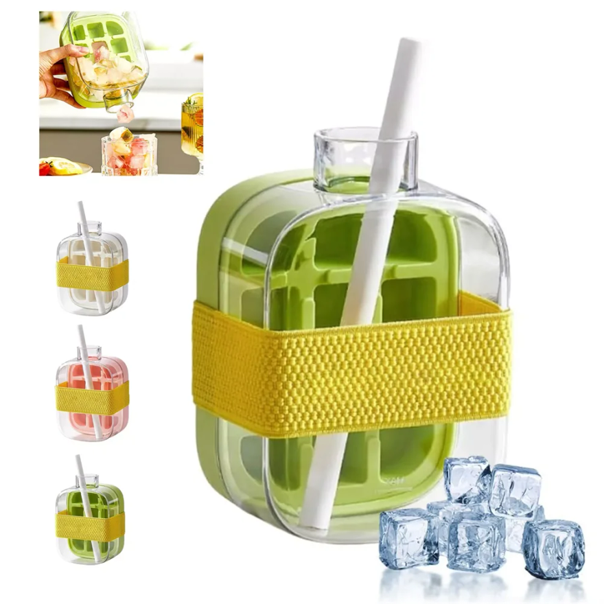 Ice Cube Bottle with Straw, 2  - огляд і ціна Ice Mold Sphere
