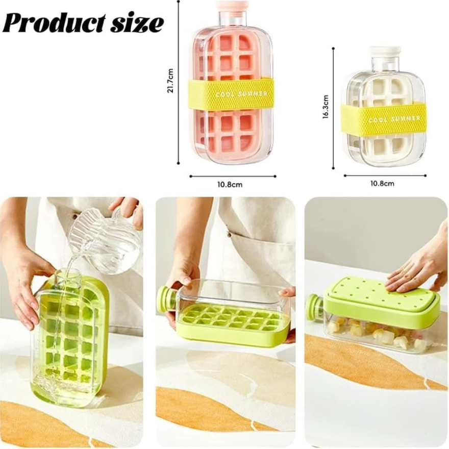 Ice Cube Bottle with Straw, 2  - огляд і ціна Ice Mold Sphere