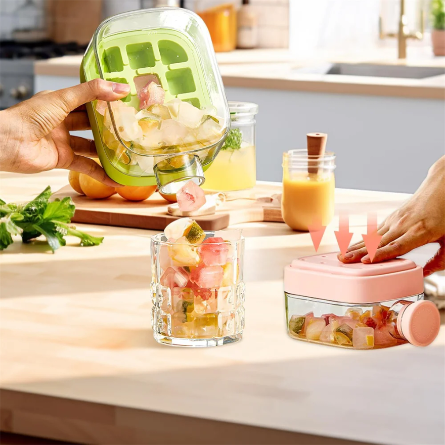 Ice Cube Bottle with Straw, 2  - огляд і ціна Ice Mold Sphere