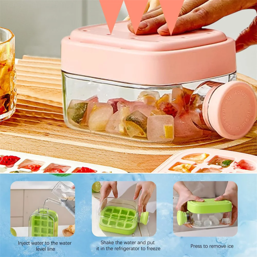 Ice Cube Bottle with Straw, 2  - огляд і ціна Ice Mold Sphere