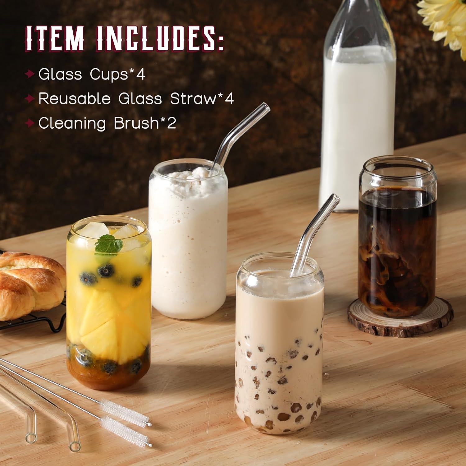 16oz Highball Glasses Set with - огляд і ціна Highball Glass Set